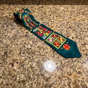 Rush Limbaugh Vintage No Boundaries Collection Men’s Tie Green Stained Glass
